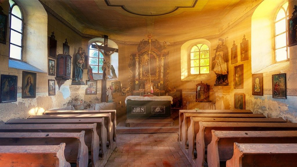 church, glow, hope